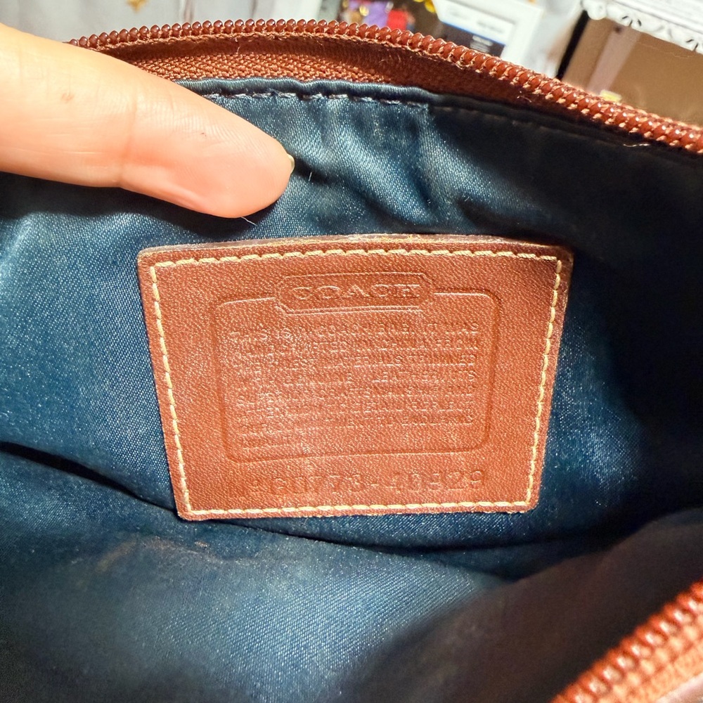 Coach Holiday Patchwork Leather Suade - image 2